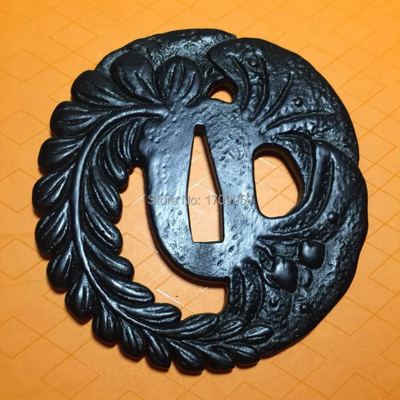 Красивый японский Железный защитник Tsuba для самурайского ножа катана меч