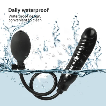 Inflatable Huge Dildo Penis for women Sex Shop Adult Products Big Butt Plug Huge Inflatable Dildo Anal Plug Sex Toys For Women 3