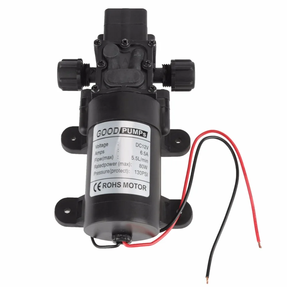 

12V 80W 5.5L/MIN Multi-Purpose High Quality Diaphragm Self Priming Water Pump with Intelligent Pressure Switch 2019