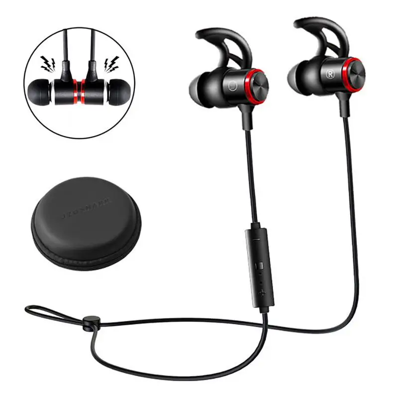Беспроводные наушники Bluetooth 4 2 с микрофоном глубоким Подавлением Шума проводное