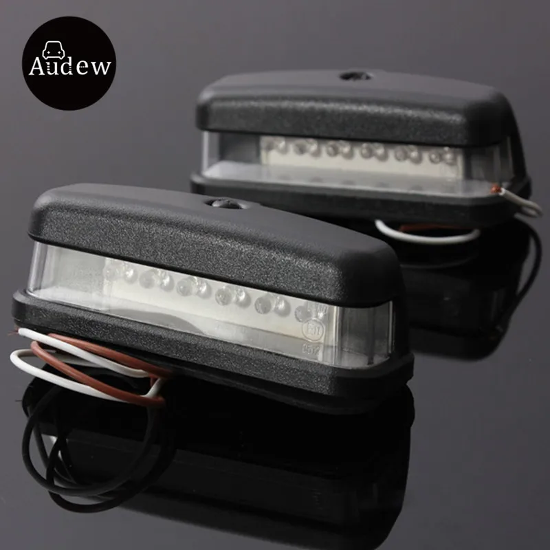 

10-30V Bright 6LEDs License Plate Light Lamp Bulbs Number Plate Light for Motorcycle Boats Aircraft Automotive Trailer RV Truck