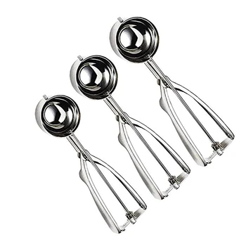 

Icecream Scoop Stainless Steel Ice Cream Scoop Non-Stick Anti-Feeze Ice Cream Scoop Spoon Spring Handle Kitchen Accessories