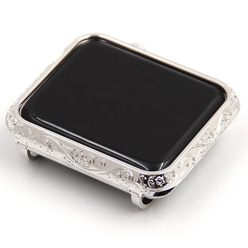 Carving Watch Case For Apple Watch Shell Luxury Casing Cover For Apple Watch Series 1 2 3 Protcitive Case Frame 38mm-42mm Carving Watch Case For Apple Watch Shell Luxury Casing Cover For Apple Watch Series 1 2 3 Protcitive Case Frame 38mm-42mm