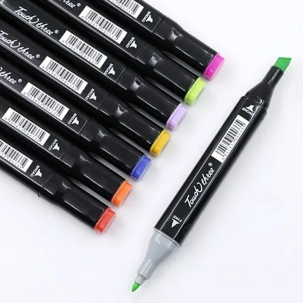 

Three generations Double-headed alcohol Oily Marker Pen Nib Student painting Art school Horticultural Landscape Design