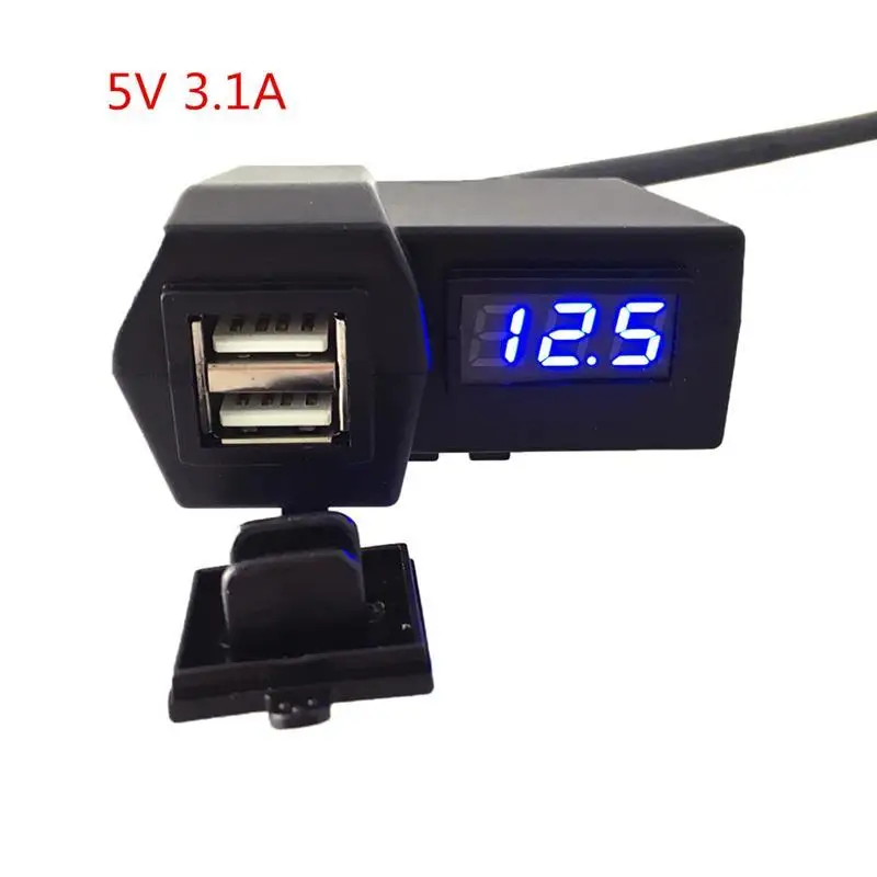 Зарядное usb устройство для мотоцикла с светодиодный цифровой дисплей