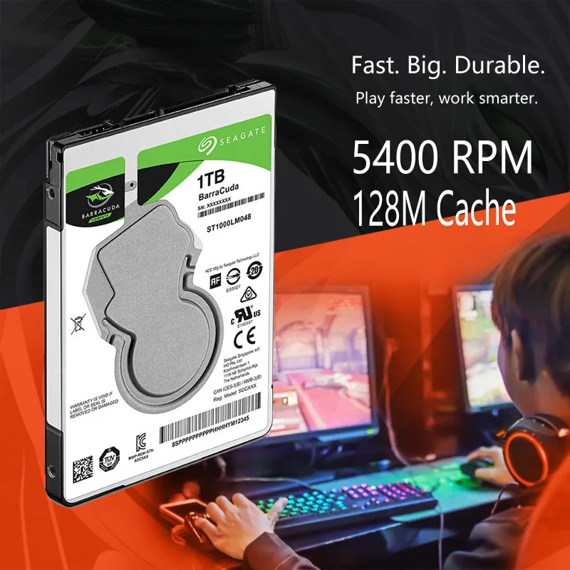 Жесткий диск для ноутбука Seagate 1 ТБ 1000 ГБ 2 5 дюйма внутренний жесткий SATA III 128 Мб кэш