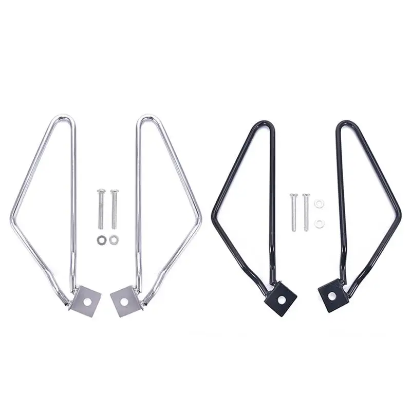 

Double Motorcycle Bag Bracket 883 Motorcycle Accessories Side Box Black Saddle Bag Bracket Harley Sportster XL Dyna Fat Bob