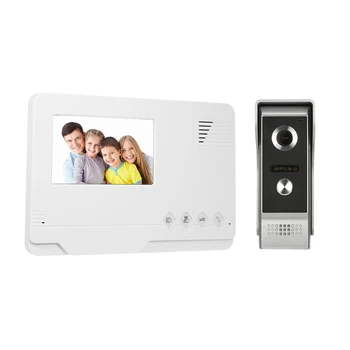 

4.3 inch TFT Wired Color Video Doorbell Indoor Monitor Rainproof Outdoor Camera Visual Intercom Two-way Audio Remote Unlock