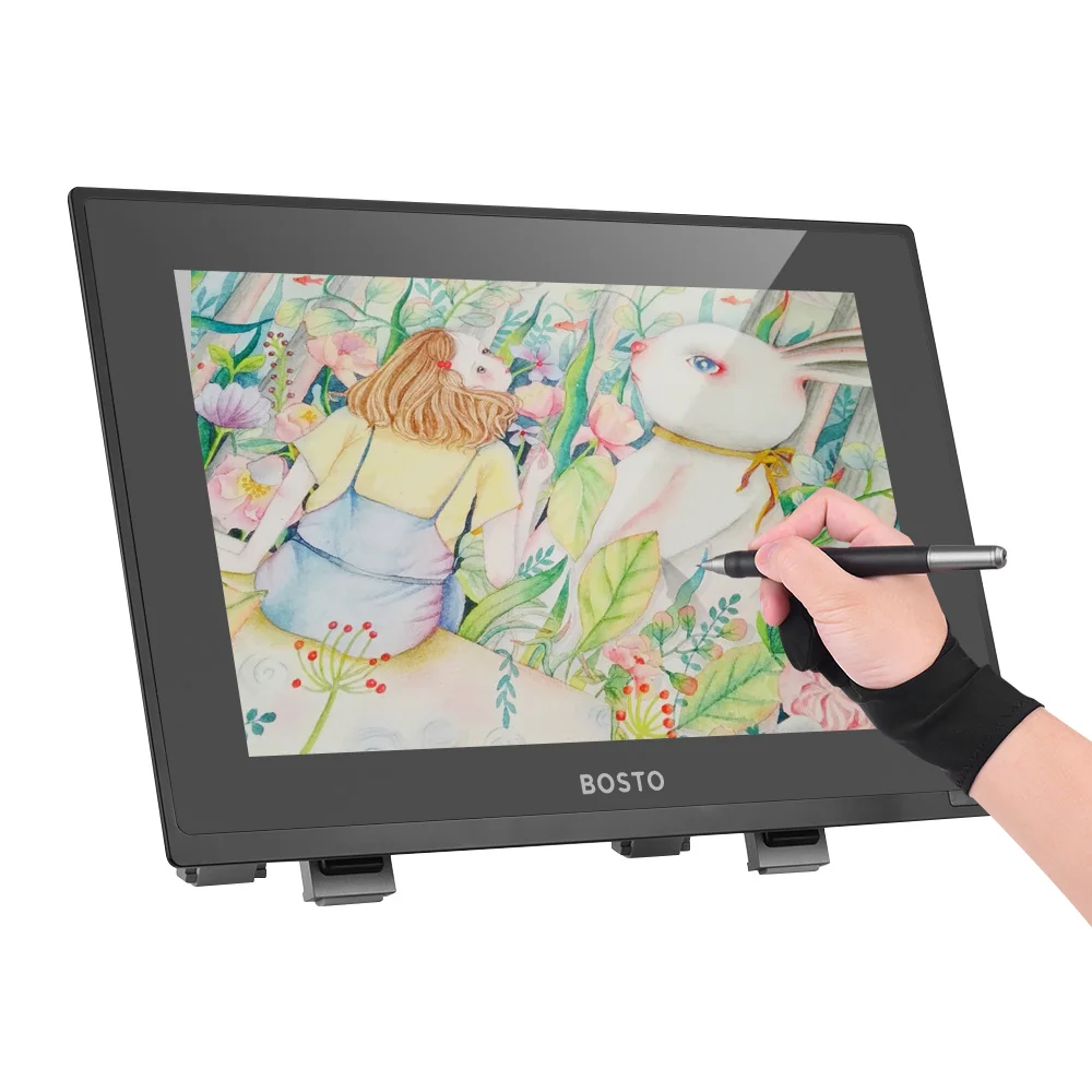 

BOSTO 22UR 21.5 Inch Interactive Pen Display Drawing Monitor Graphics Tablet 8192 Level Pressure 1920*1080 HD Screen
