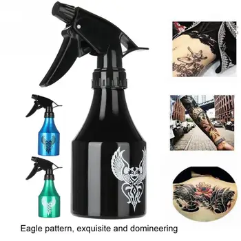 

3Colors 250ML Professional Aluminum Tattoo Spray Bottle Green Algae Tattoo Cleaning Squirt Spray Tattoo Pigment Blue Soap Bottle