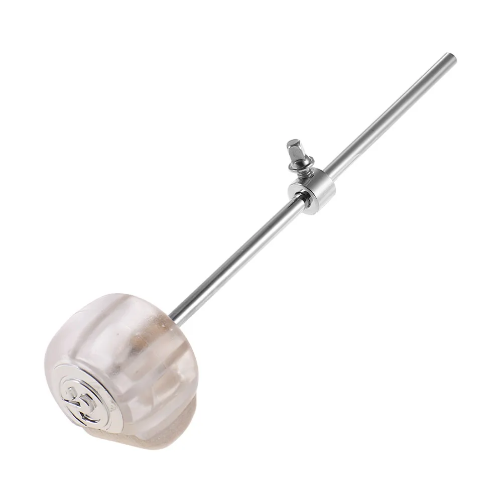 

Drum Pedal Beater Wool Felt Hammer Head and Stainless Steel Handle Percussion Instrument Accessory for Base Drum Red