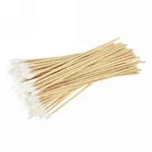 100 шт, женские косметические ватные палочки, ватные палочки для макияжа, деревянные палочки, чистка ушей в носу, микрощетки, косметика, уход за здоровьем