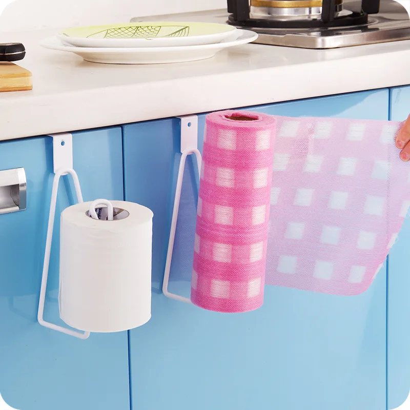 

High Duty Hook Style Tissue Paper Holder Towel Rack Shelf Kitchen Storage Organizer Toilet Bathroom Accessories