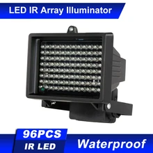 Conjunto de lámparas infrarrojas de 96 LED, iluminación IR, visión nocturna para exteriores, resistente al agua, para cámara de seguridad CCTV