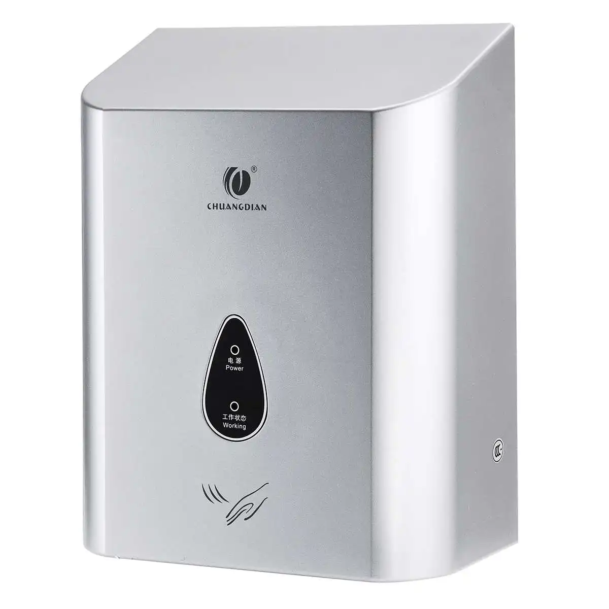 Warmtoo 2500W 220V High Speed Electric Hand Dryer Infrared Sensor Full Automatic Hand-drying Device Bathroom Hot Air Wind Blower