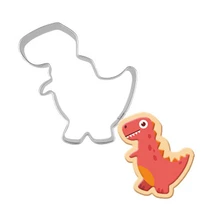 Нержавеющая сталь динозавр форма для выпечки формочка для печенья алюминиевые инструменты для украшения торта набор формочек для печенья штамп для печенья