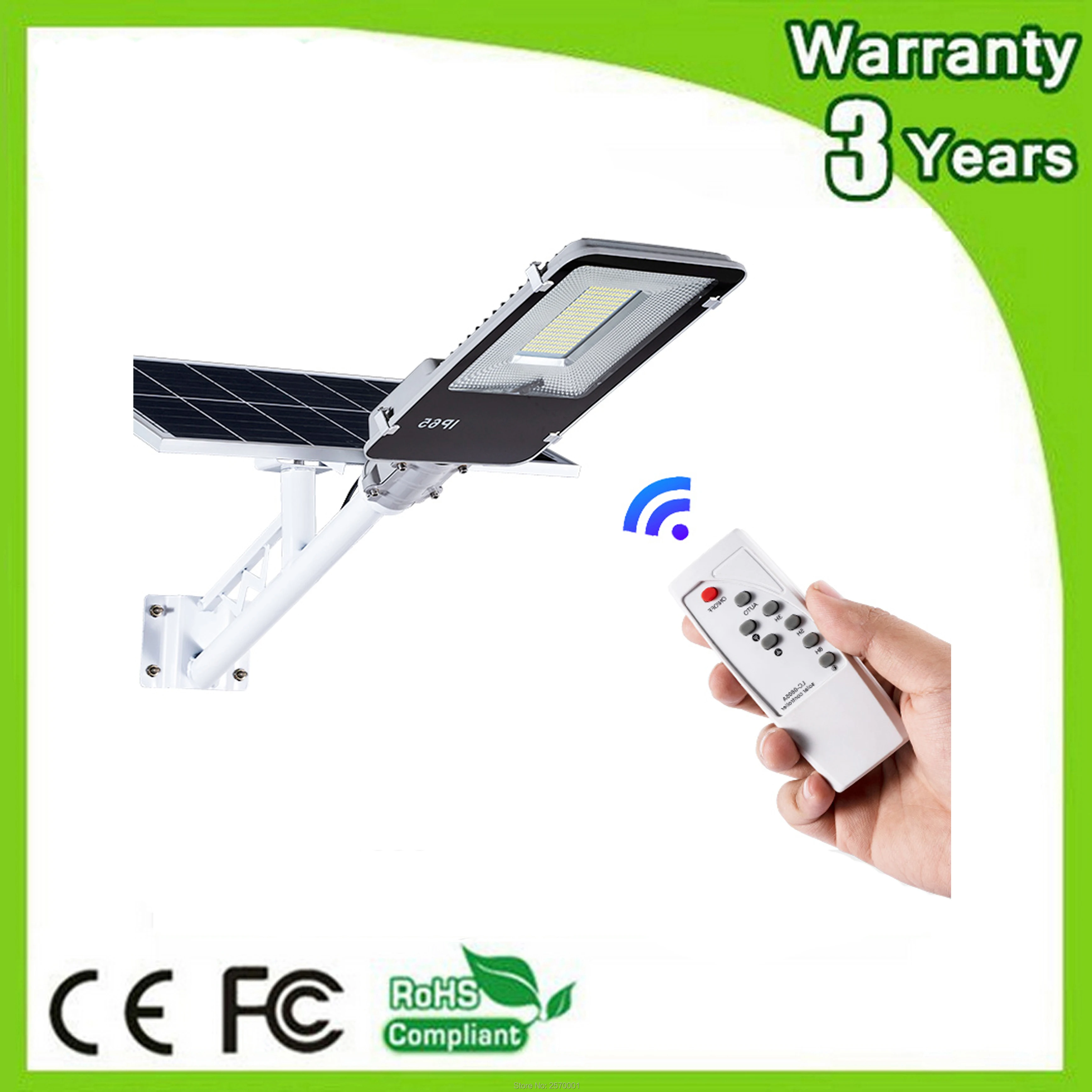 

(2PCS/Lot) Motion Induction Sensor Remote Solar LED Street Light Solar 20W 30W 50W 80W 100W 150W 200W Road Yard Lamp Lighting