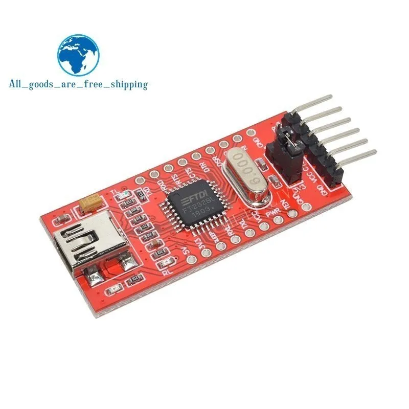 

TZT FT232BL FTDI USB 3.3V 5.5V to TTL Serial Adapter Module USB Mini Port USB to TTL module FT232RL improvement
