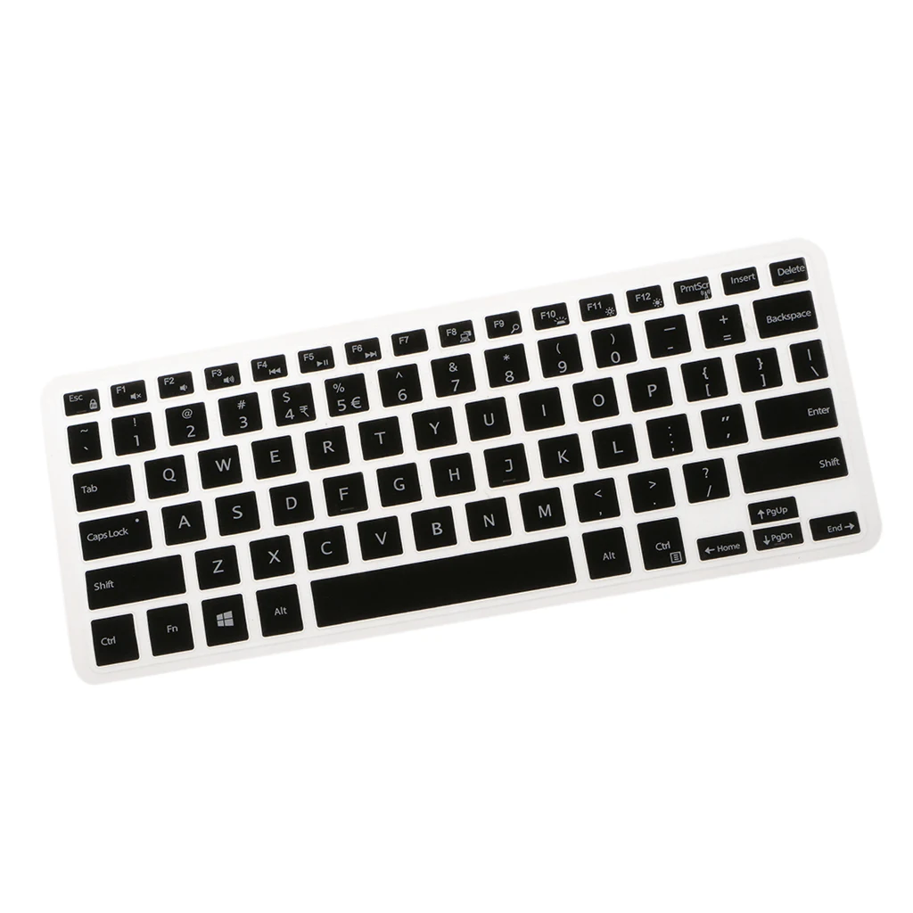 Силиконовый чехол с английской клавиатурой для Dell XPS13 9350/9360 черный|Чехлы