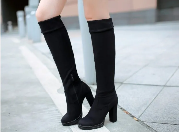 зимние чулки. замшевые ботфорты на платформе. сапоги ботфорты замшевые на каблуке. сапоги чулок зимние. замшевые сапоги santtimo.