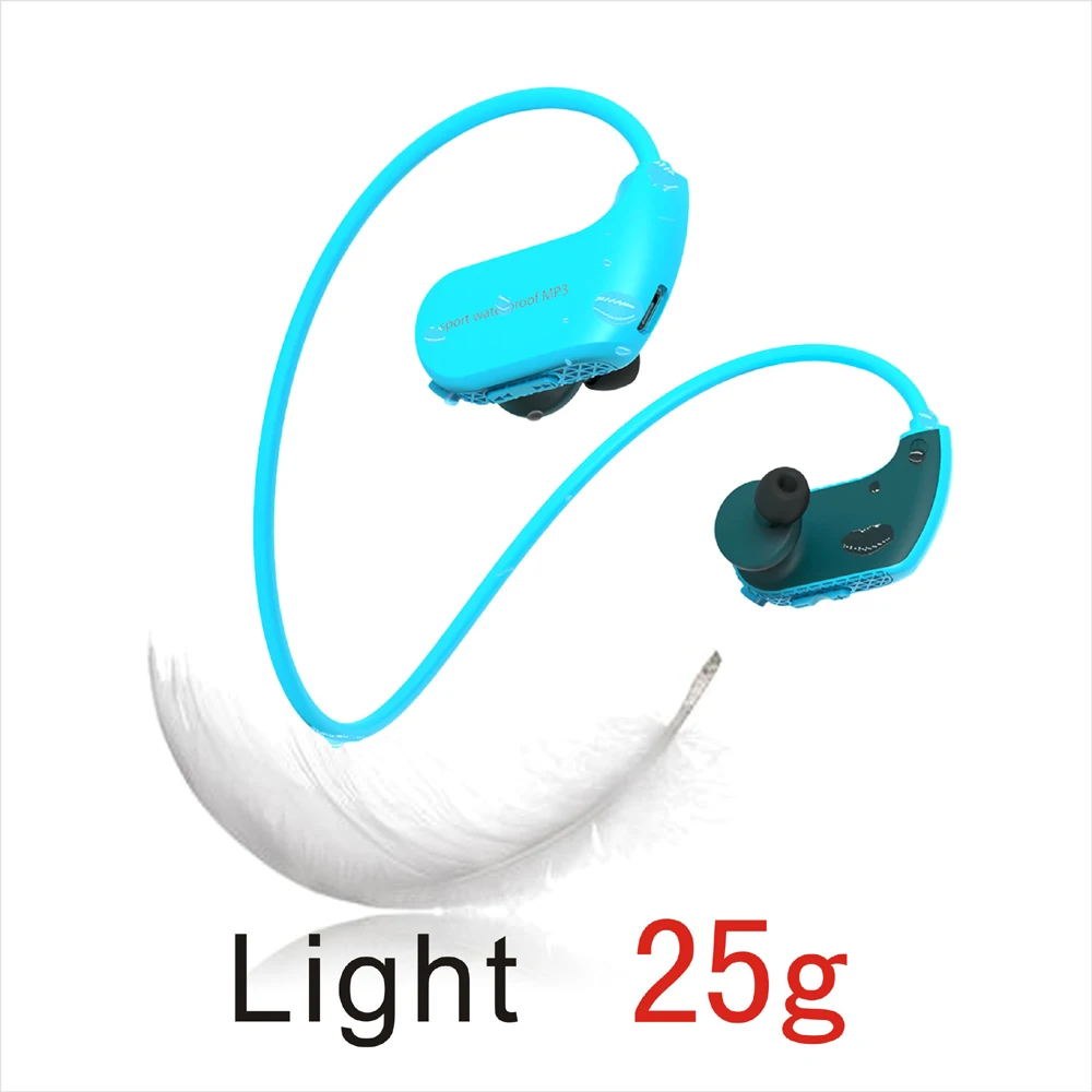 Fashion Outdoor IPX8 Waterproof Sport Diving Running swimming earphones MP3 Player 8GB Memory Dustproof HiFi Music Headphone