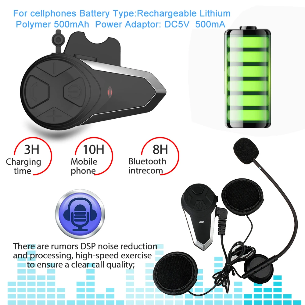 Дропшиппинг 2 шт. BT-S3 мотоциклетный шлем домофон мотоцикл беспроводной Bluetooth гарнитура для шлема Водонепроницаемый FM радиофон