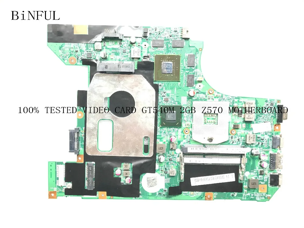 Материнская плата для ноутбука LENOVO Z570 материнская GT540M 2 Гб 100%