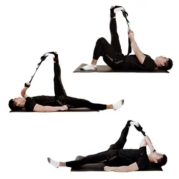 

Stretch Strap Polyester Foot Stretcher Black And Relief For Plantar Fasciitis, Heel Spurs, Strains,Hamstring, Calf, Foot Drop