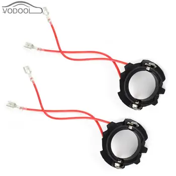 

1 Pair H7 LED Headlight Bulb Base Adapters Holders Retainers for Golf 5 MK5 for VW Jetta Automobiles Car Accessories