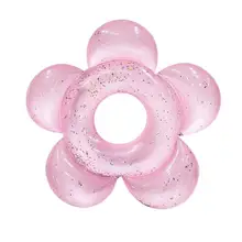 Надувной плавательный круг в форме цветка блестки вода игровой бассейн сиденье лодка плавание тренер игрушка