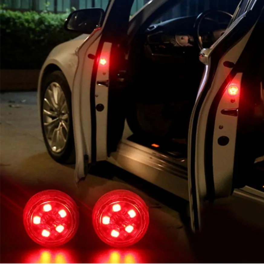 2x автомобильный Стайлинг светодиодные сигнальные лампы открывания дверей