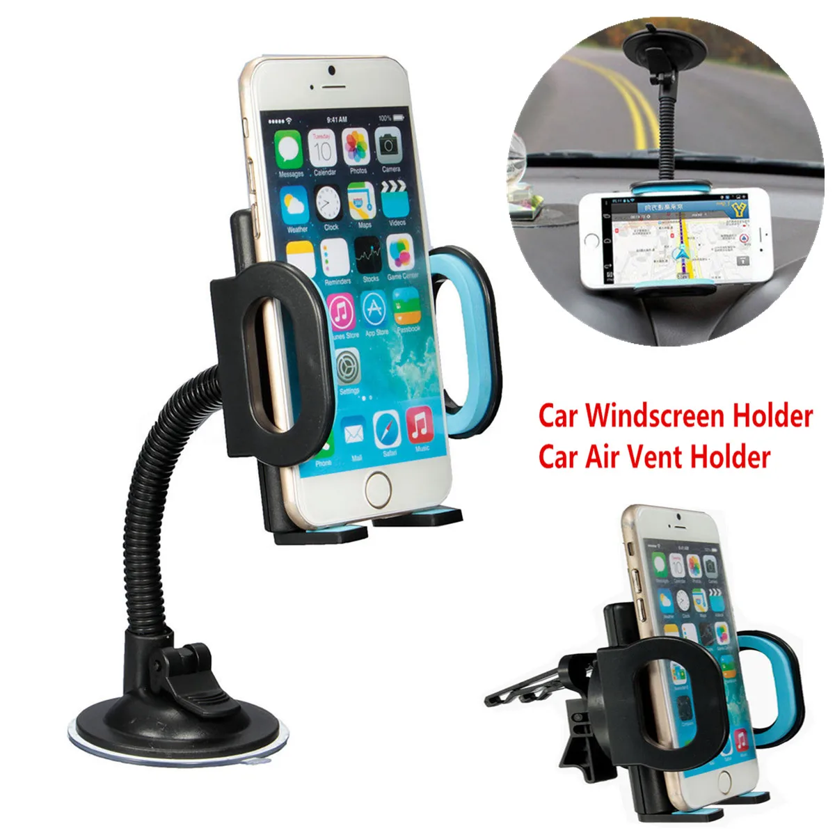 Car Air Vent Holder Vehicle mounted Mobile Hose Phone Bracket Sucker