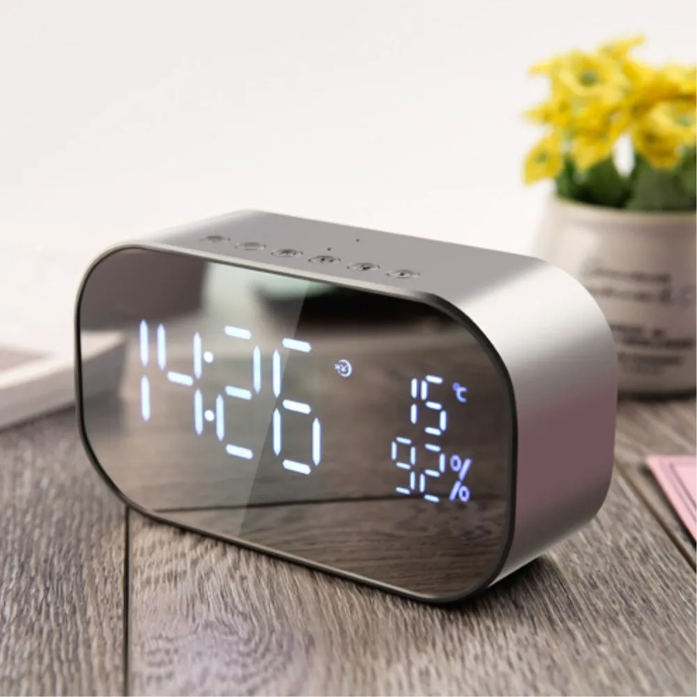Exelvan портативный динамик с Bluetooth будильником Температурное время стерео звуковой