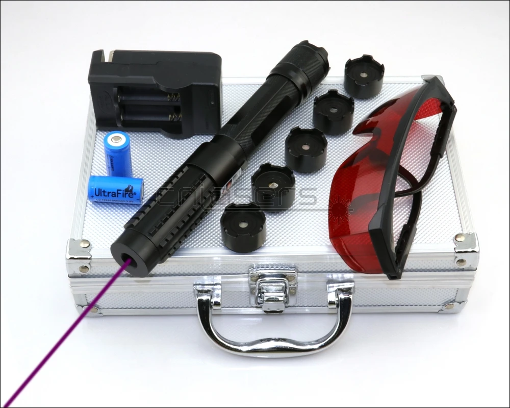 CNILasers VX6 регулируемый фокус 405nm горящая синяя фиолетовая лазерная указка фиолетовый лазер ручка прикуриватель Кемпинг сигнальная лампа