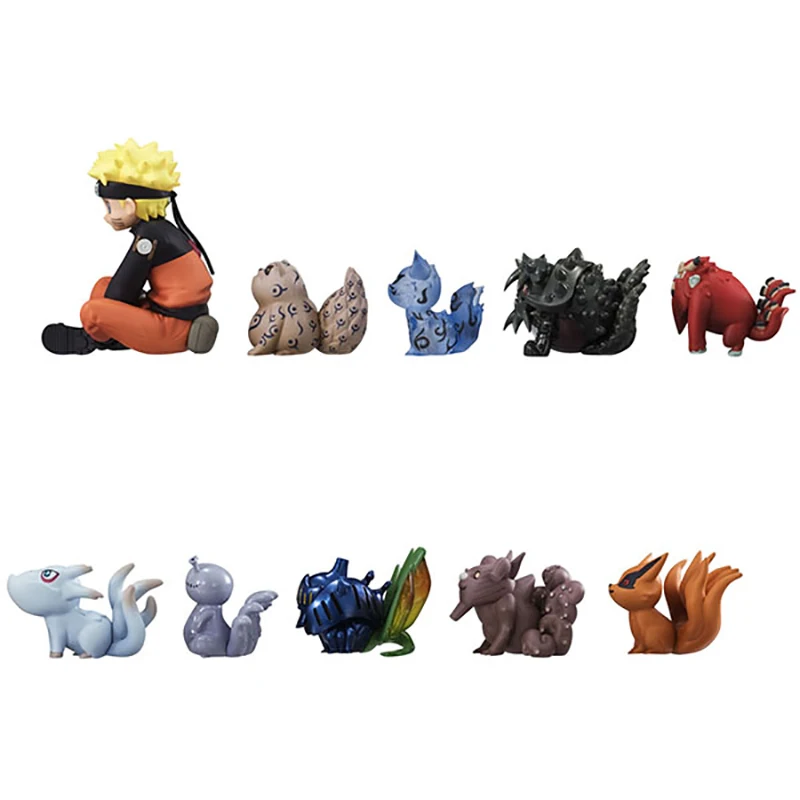 10 Pz /set Anime Naruto Uzumaki And Bijuu Action Pvc Figure Collection Model Toys | Игрушки и хобби