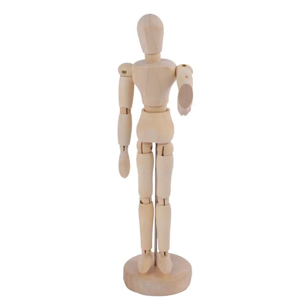 

Wooden Jointed Doll Model Manikin Figurines Miniatures for Painting Artist Drawing Sketch Mannequin Decor