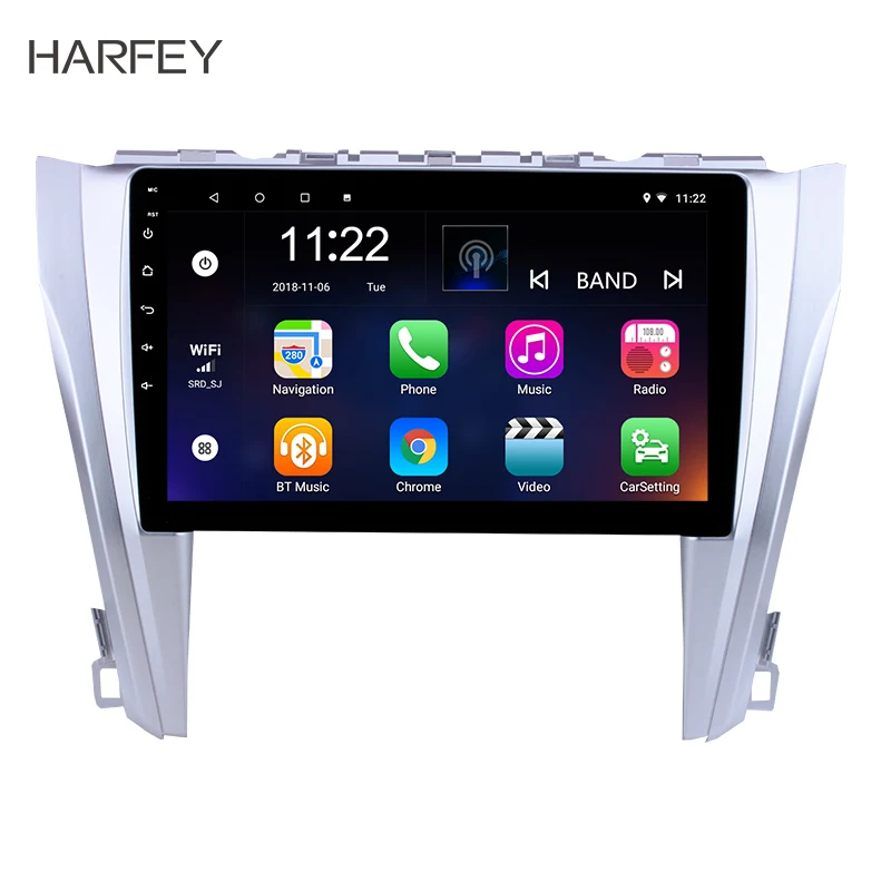 Автомагнитола Harfey 16 ГБ Android 10 0 1 дюйма 8 ядер GPS навигация мультимедийный плеер для