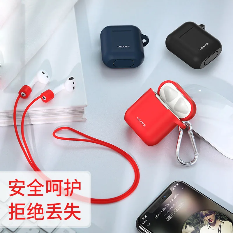 

Earphone Case For Apple Airpods Silicone Cover Storage Headphone Earphone Case Wireless Bluetooth Air Pods ProtectiveAccessories