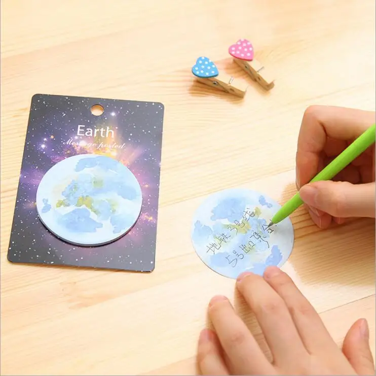 Эллен Брук 4 шт. корейский DIY Kawaii Star Sticky Notes креативный блокнот Filofax Memo Pad почта офис