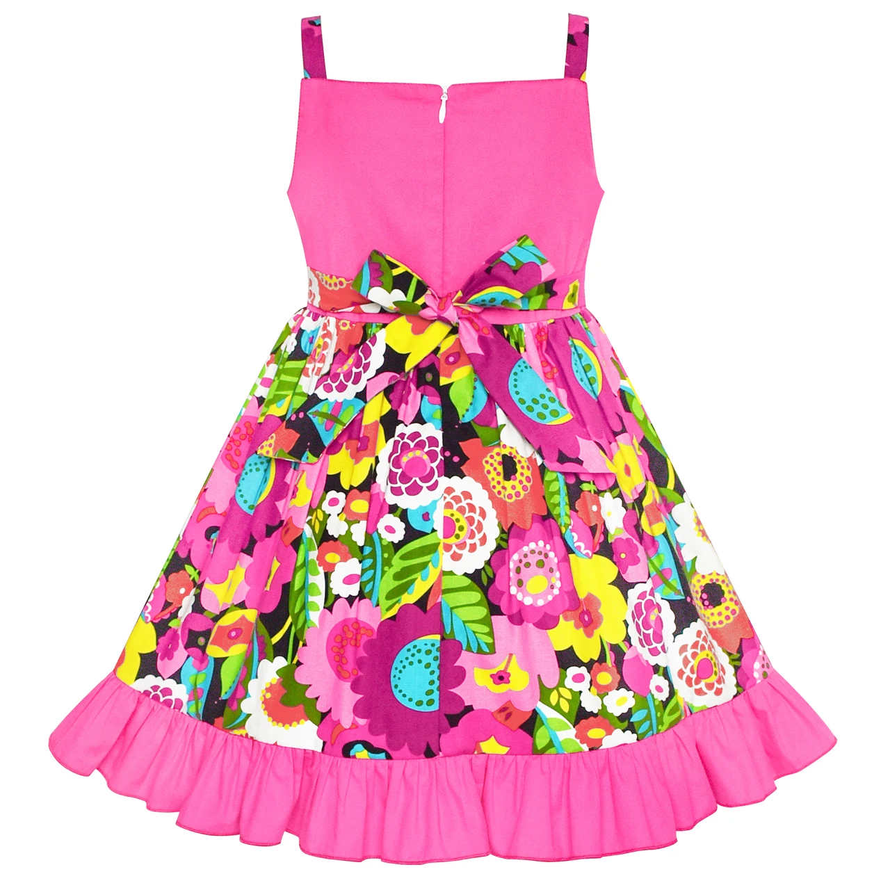 Sunny Fashion платья для девочек платье Цветок Девушка Платье Холодный прием Зеленый