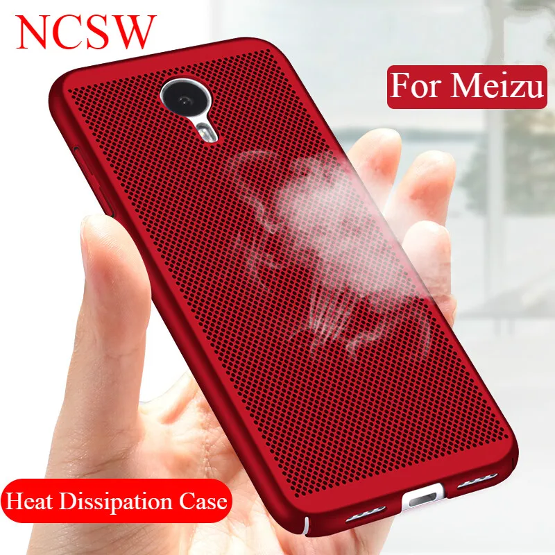 

Heat Dissipation Phone Cases For Meizu 15 M5 Note M3 Note Cases Back Cover For Meizu M5S M5C M6 Pro 7 Plus Hard PC Housing Cases