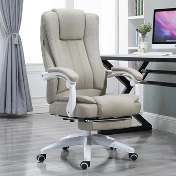 

Fabric Art Home Computer Can Lie Staff Member Meeting Cowhide Boss Genuine Leather Massage Chair Work In An