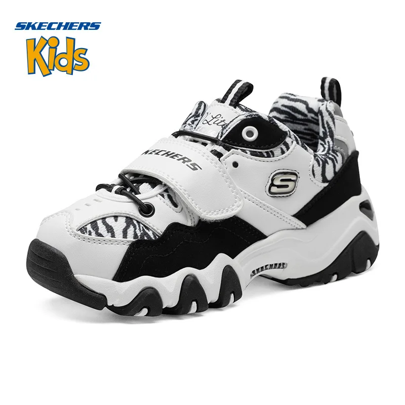 

SKECHERS KIDS Skye Strange Catamite Girl Shoe Magic Subsidies Lovely Fashion Leisure Time Motion Panda Shoe 996300L