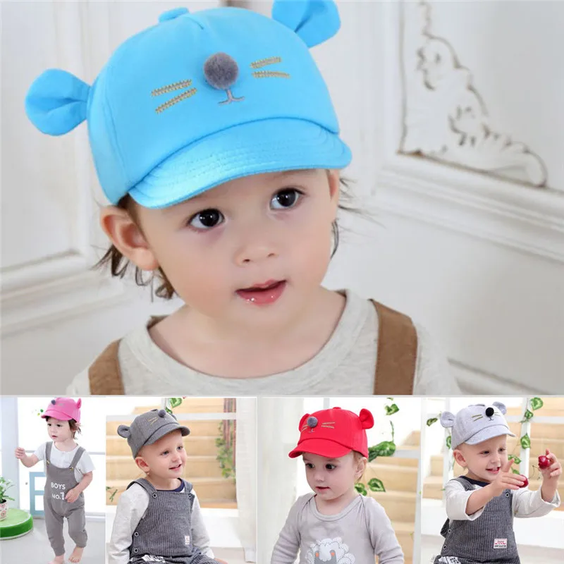 Cute Kids Toddler Infant Boys Baby Girls Hat Casquette Peaked Baseball Beret Cap