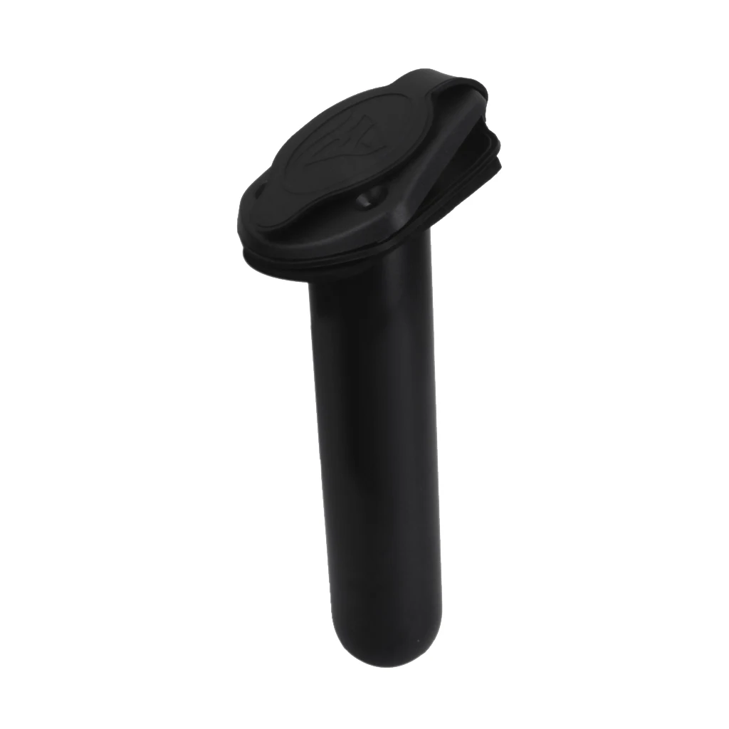 

Dinghy Marine Boat Flush Mount Fishing Rod Holder Gasket Kayak Side Tackle Black