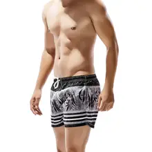 Купальники мужские сексуальные плавки хлопковые пляжные шорты с карманом купальные костюмы летние с цветочным принтом купальные плавки