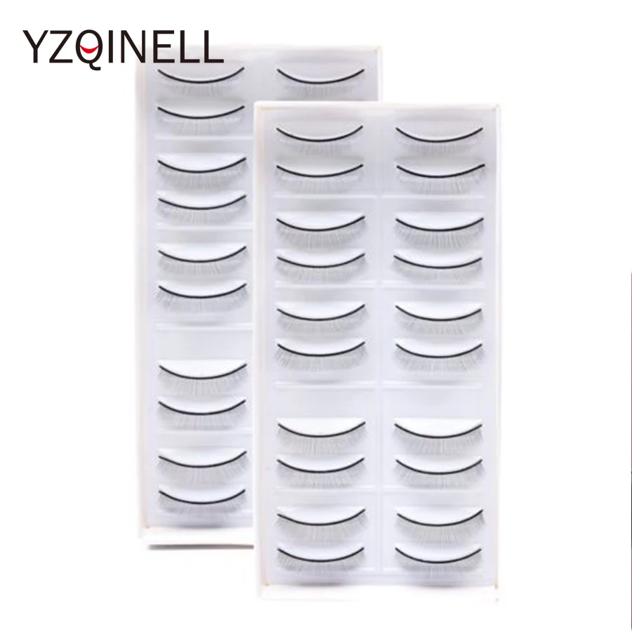 

20 Pairs/Lot Hand Made Practice Eyelashes Training False Eye Lash for Beginners Teaching Lashes Eyelash Extension Tools
