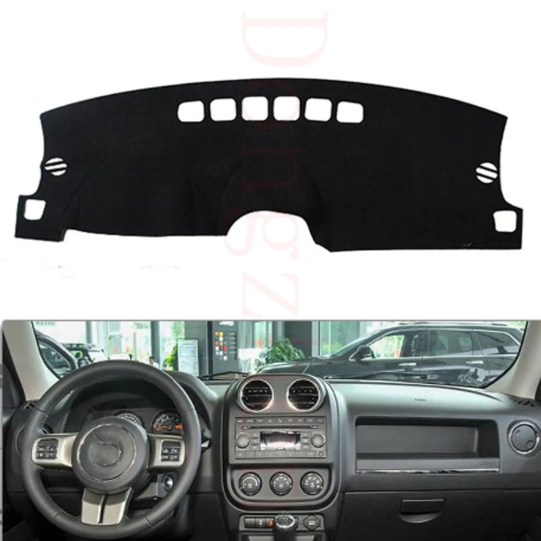 

Dongzhen Fit For Jeep Compass Patriot 2010 to 2015 Car Dashboard Cover Avoid Light Pad Instrument Platform Dash Board Cover