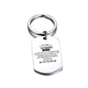 Vnox Classic Key Chain Ring for Men Smooth Surface Never Fade Stainless Steel Keychain TO HUSBAND Love Expression Custom Gift ► Photo 3/6