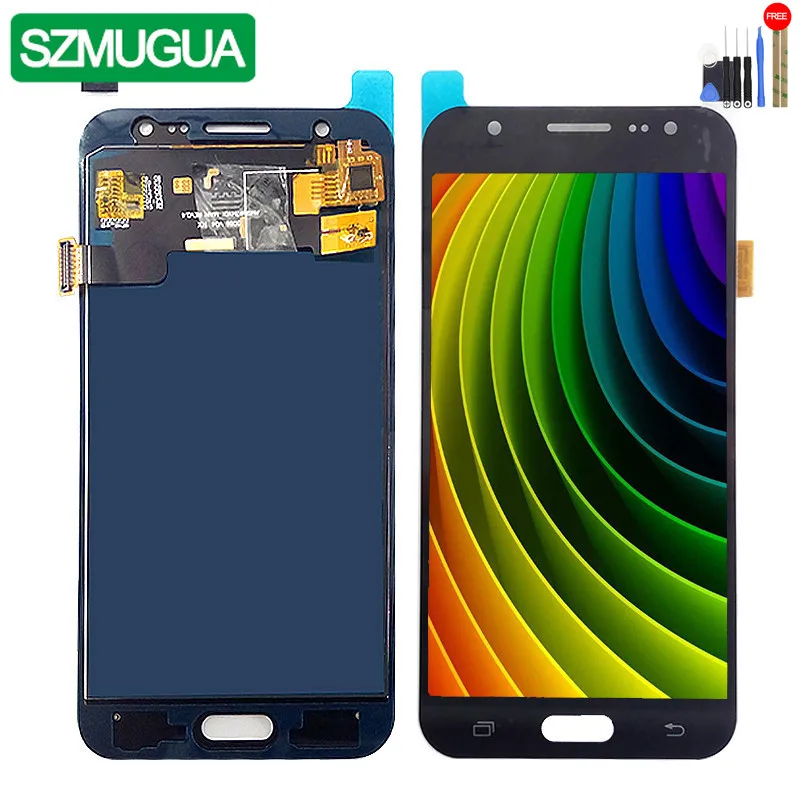 Цена SM J500FN F M H DS для Samsung Galaxy J5 2015 j500 ЖК дисплей + сенсорный экран J500H J500FN J500F J500M экран регулировка яркости